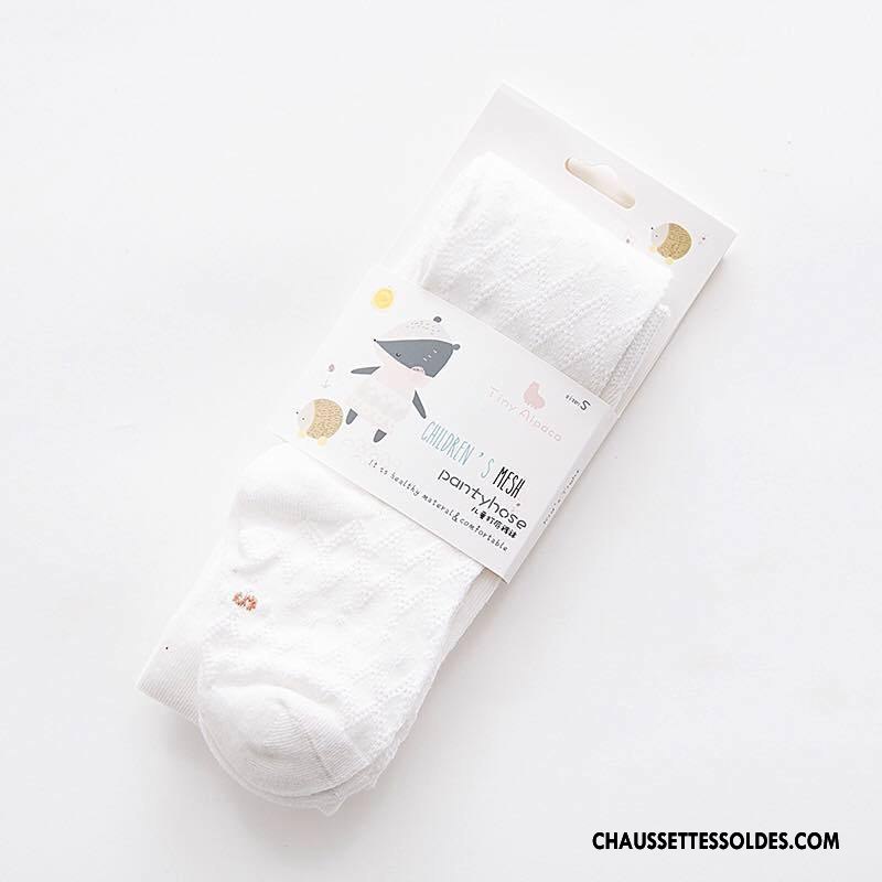 Collant Fille Matelassé Été Enfant Mince Guêtres Leggings Collant Panty Blanc