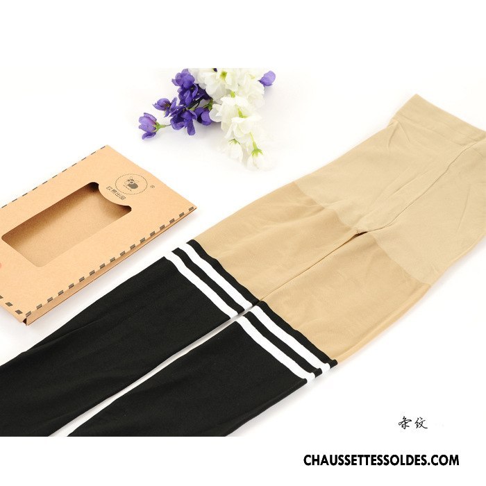 Collant Fille Mince Enfant Chaussette Été Chaussette De Noël Femme Impression Noir