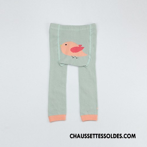 Collant Fille Printemps Bébé Gros Dessin Animé Petit Enfant Vert