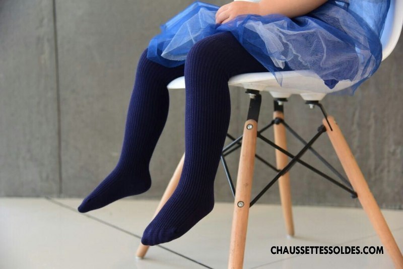 Collant Fille Printemps Femme Le Nouveau Matelassé Gros Enfant Bleu