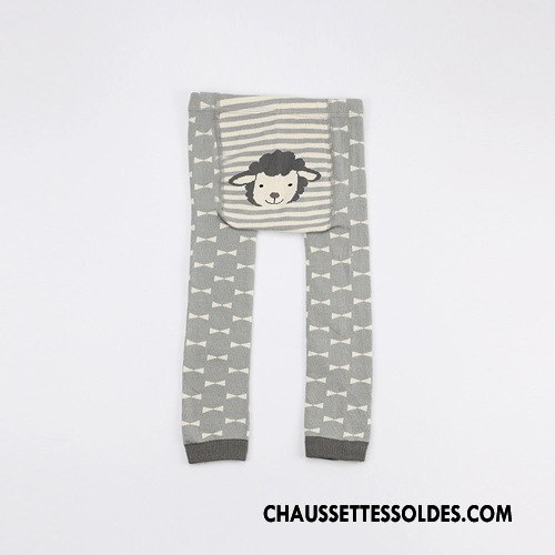 Collant Fille Style Chaud Dessin Animé Printemps 100% Coton Gros Collants Bleu
