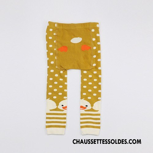 Collant Fille Style Chaud Dessin Animé Printemps 100% Coton Gros Collants Bleu