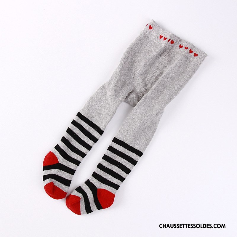 Collant Fille Terry Enfant Bébé L'automne Renforcé Hiver Rouge