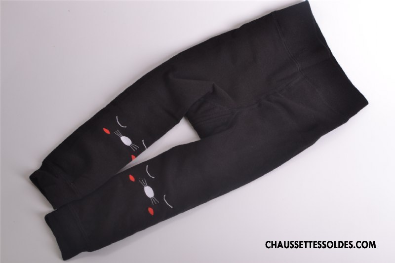 Collant Fille Thermiques Matelassé Guêtres Leggings Le Nouveau Plus De Velours Dessin Animé Bleu