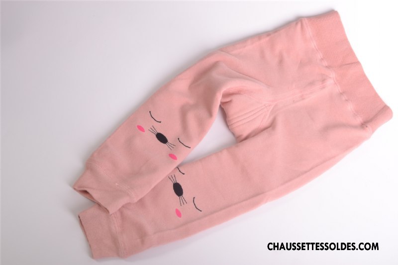 Collant Fille Thermiques Matelassé Guêtres Leggings Le Nouveau Plus De Velours Dessin Animé Bleu