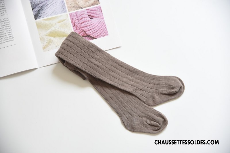 Collant Fille Tous Les Assortis Matelassé Printemps Bébé Guêtres Leggings Le Nouveau Marron / Brun