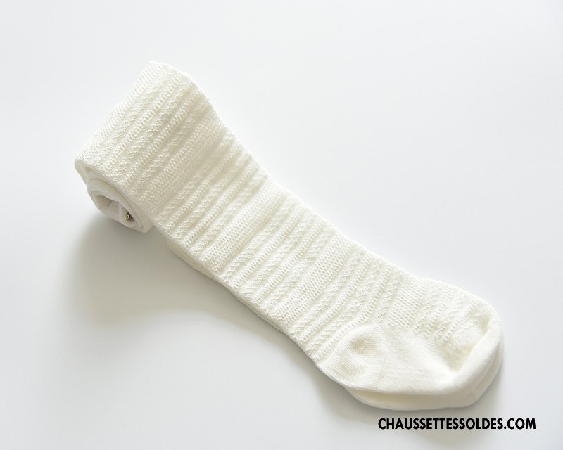 Collant Fille Été 100% Coton Bébé Engrener Collant Panty Enfant Blanc Gris