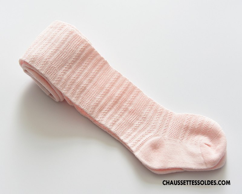 Collant Fille Été 100% Coton Bébé Engrener Collant Panty Enfant Blanc Gris