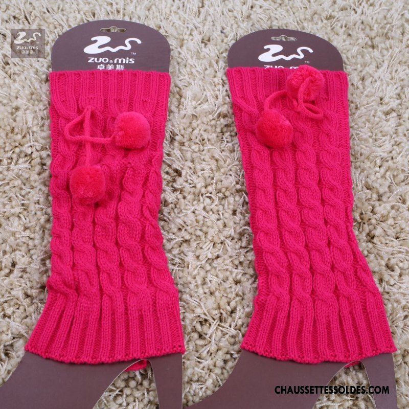 Guêtres Femme Chaussette Thermiques De Laine En Maille Hiver Enfant