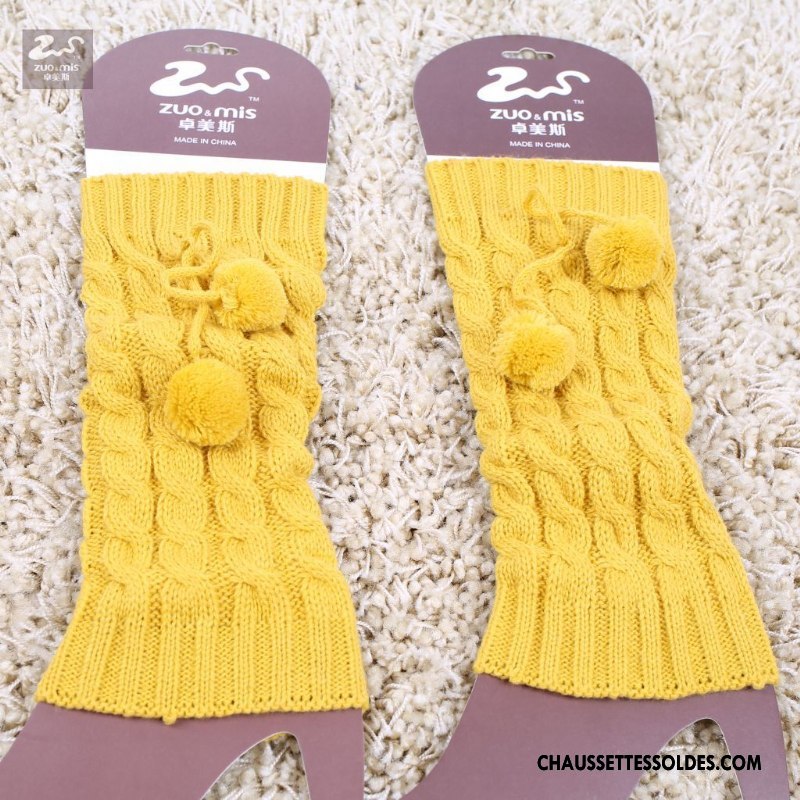 Guêtres Femme Chaussette Thermiques De Laine En Maille Hiver Enfant