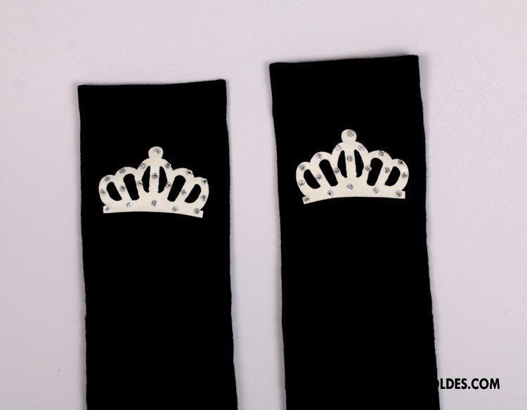Guêtres Femme Chaussettes En Coton Long Stock Le Nouveau Mode Lumineux Noir