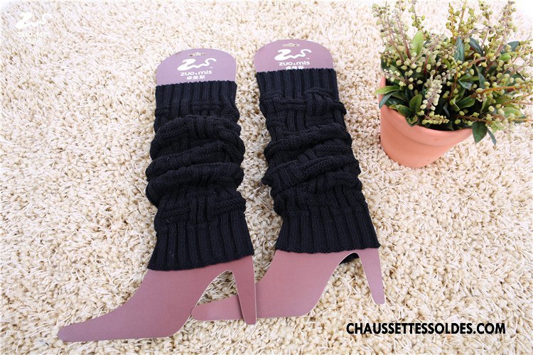 Guêtres Femme En Maille Chaussette Thermiques Hiver Violet