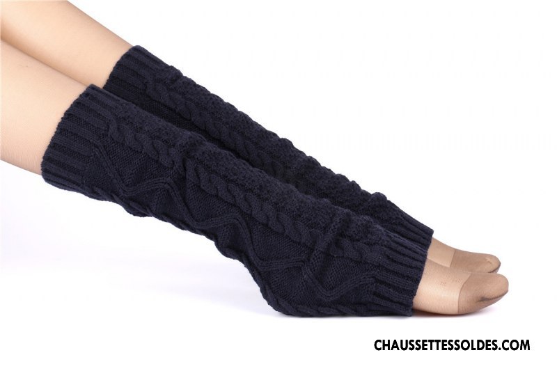 Guêtres Femme En Maille L'automne Tendance Hiver Chaussette Le Nouveau Jaune