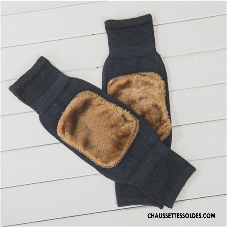 Guêtres Femme Hiver Renforcé Plus De Velours Dame Genouillère Chaussette Gris