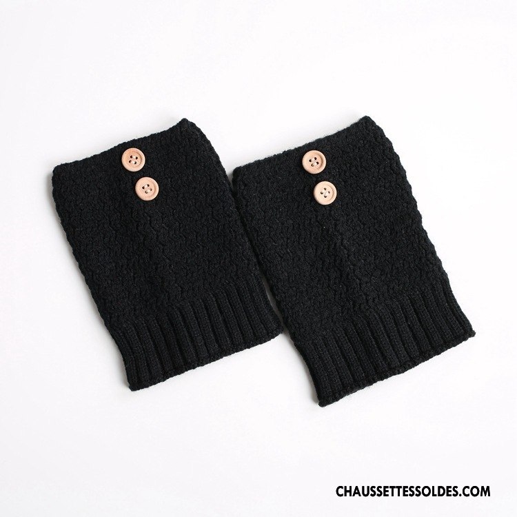 Guêtres Femme Kaki Bouton En Maille Le Nouveau Yoga Court