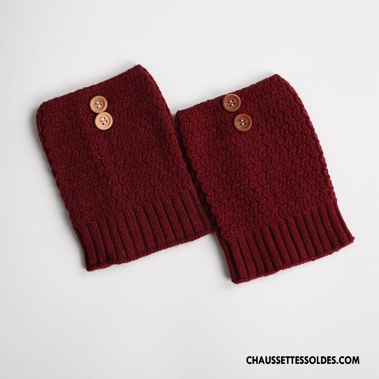 Guêtres Femme Kaki Bouton En Maille Le Nouveau Yoga Court