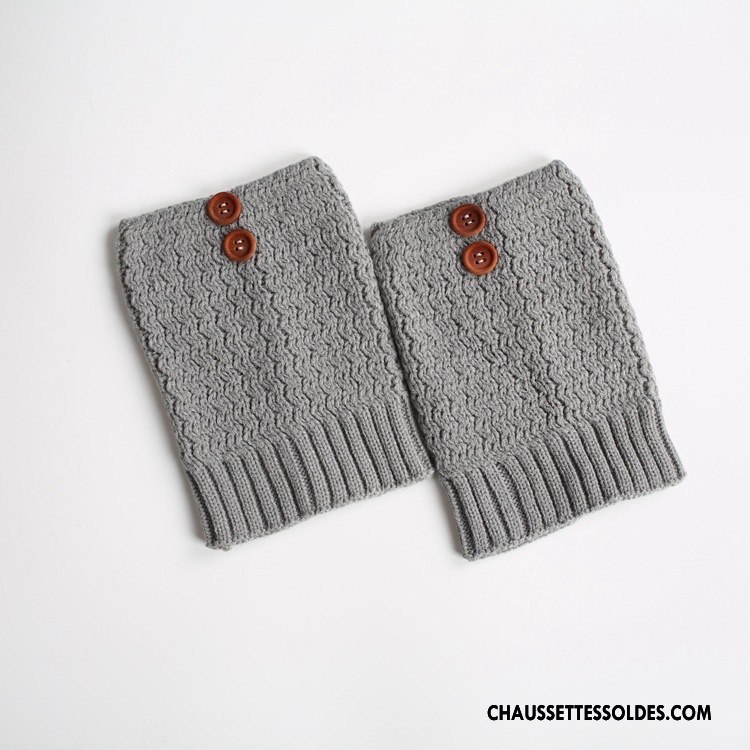 Guêtres Femme Kaki Bouton En Maille Le Nouveau Yoga Court