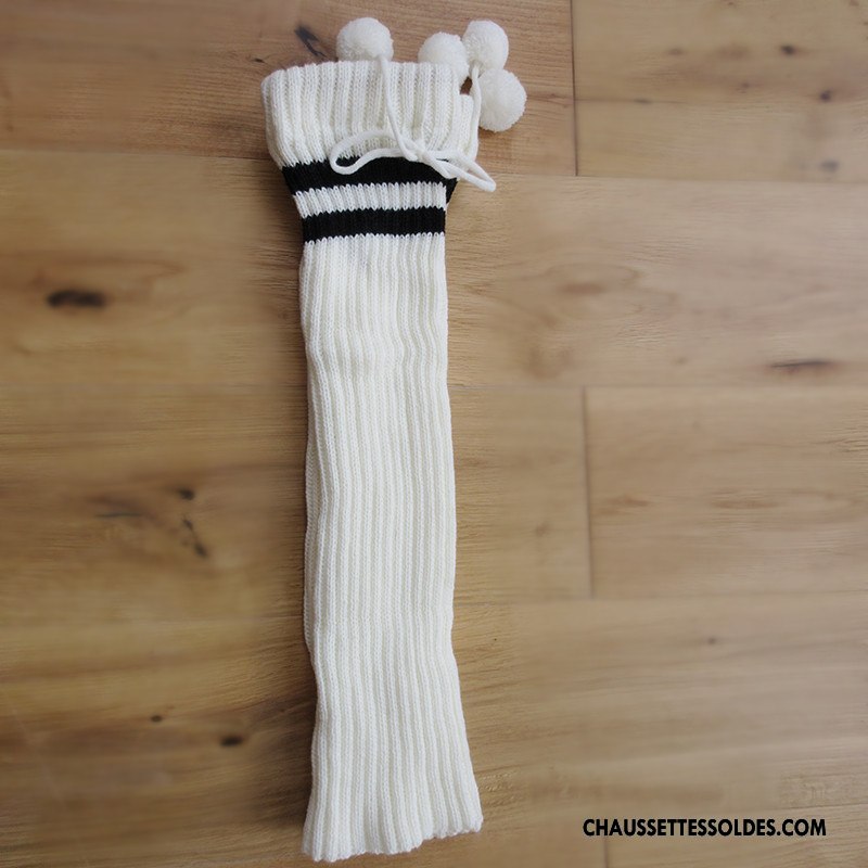 Guêtres Femme Le Nouveau En Maille De Laine Chaussette Genouillère Hiver Noir