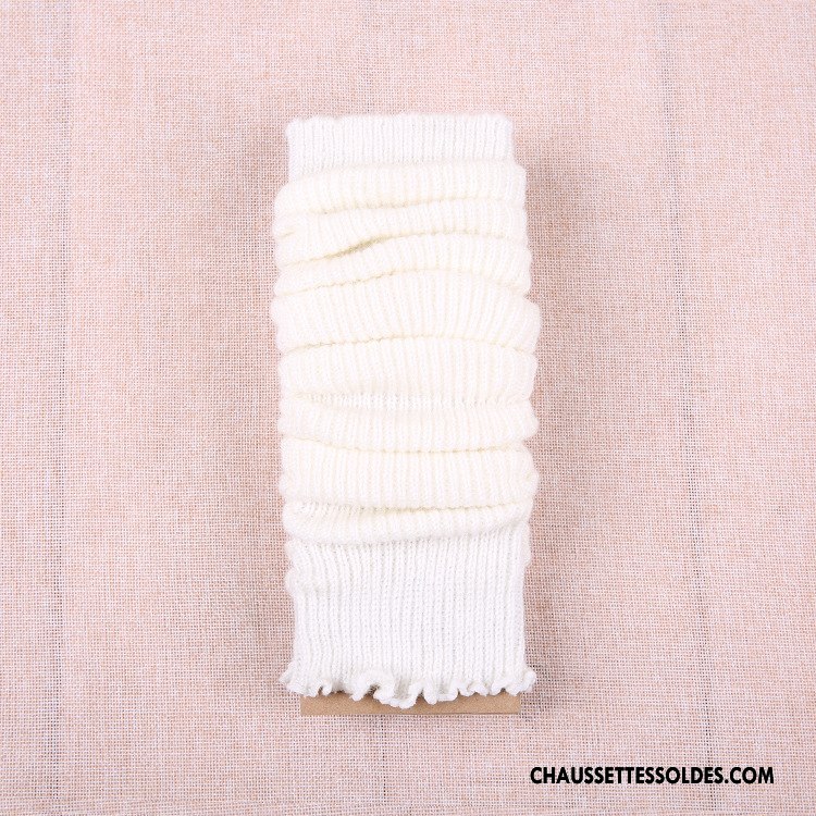 Guêtres Femme Pratique Chaussette Mode En Maille Hiver Thermiques Jaune