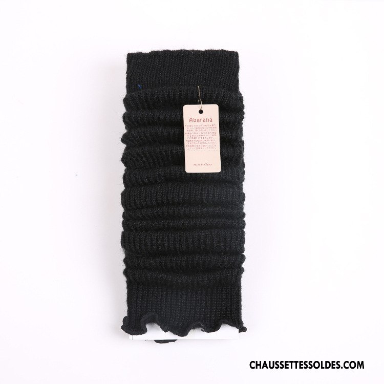 Guêtres Femme Pratique Chaussette Mode En Maille Hiver Thermiques Jaune