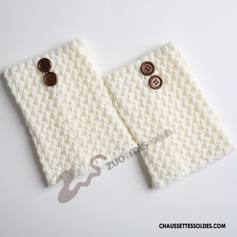 Guêtres Femme Thermiques Court En Maille Bouton Le Nouveau Twill Gris