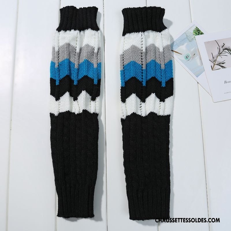 Guêtres Femme Thermiques En Maille Chaussette L'automne Charmant Baggy Gris