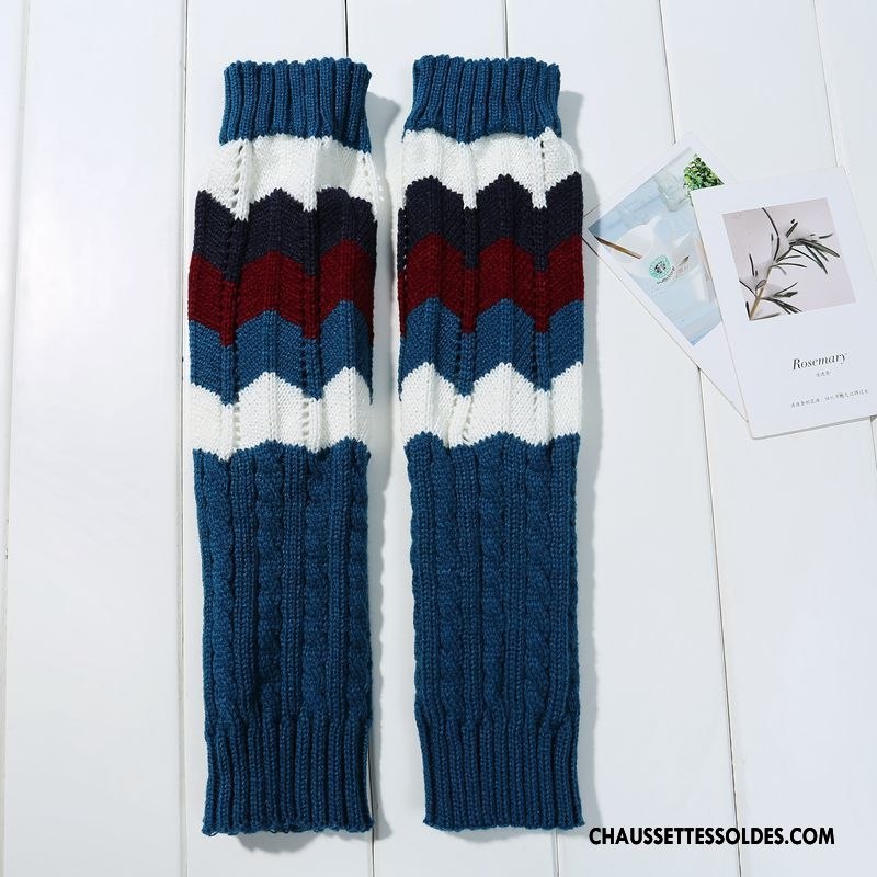 Guêtres Femme Thermiques En Maille Chaussette L'automne Charmant Baggy Gris