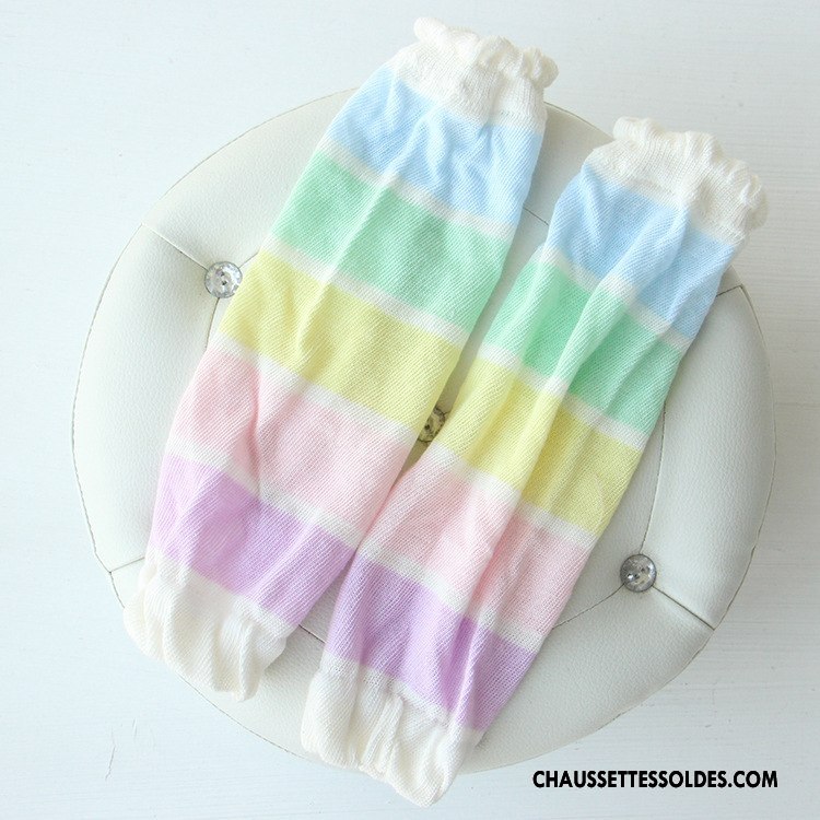 Guêtres Fille Coton Chaussette Crème Solaire Bébé Respirant Le Nouveau Violet