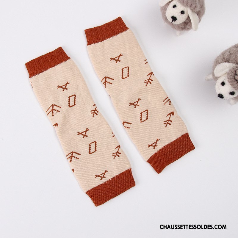 Guêtres Fille Genouillère Bébé Manchette Enfant Hiver Antidérapant Marron / Brun