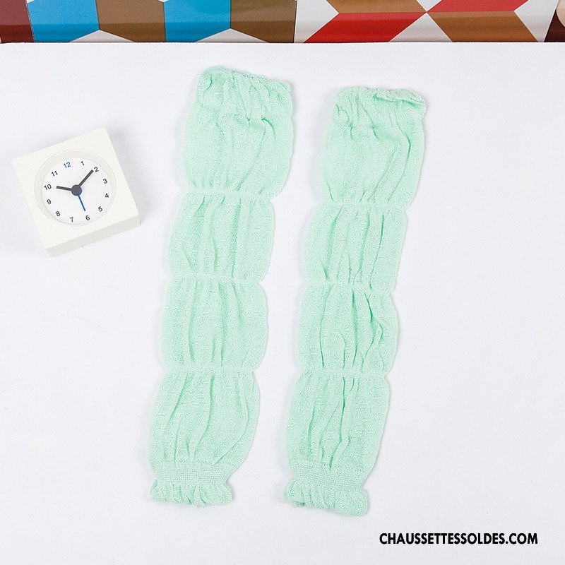 Guêtres Fille Genouillère Crème Solaire Respirant Homme Chaussette Femme Vert