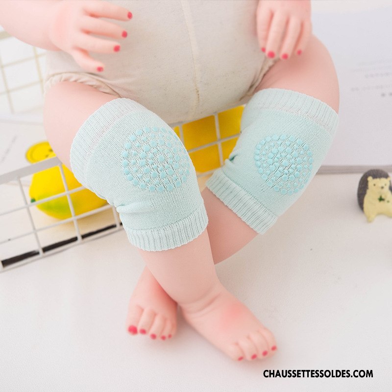 Guêtres Fille Genouillère Été Bébé Matelassé Terry Protection Environnementale Bleu