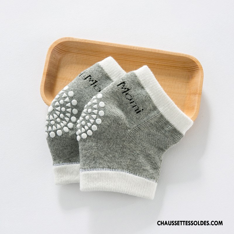 Guêtres Garçon Genouillère Enfant Antidérapant Chaussette Terry Bébé Vert