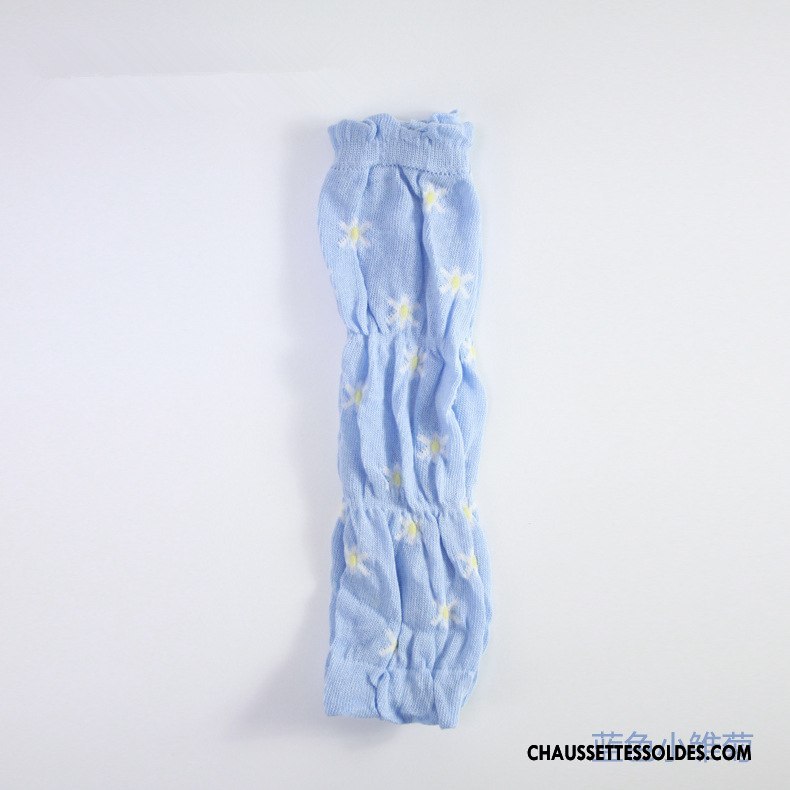 Guêtres Garçon Genouillère Été Bonbons Chaussette Coton Bio Femme Bleu