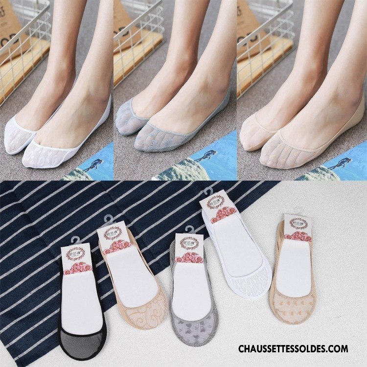 Bas Bas De Soie Femme Invisible Amour Chaussette Basse Coupée Été Dames Chaussette Courte Bleu Clair