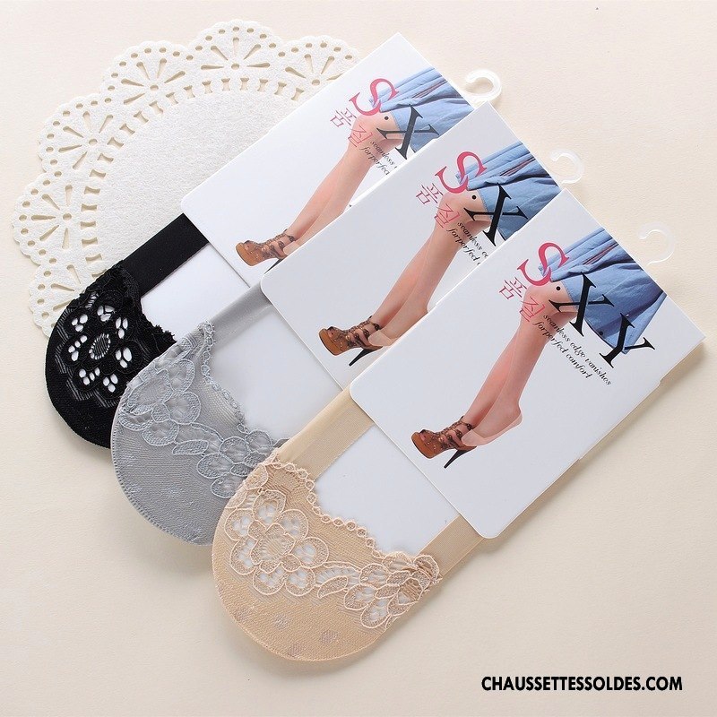 Bas Bas De Soie Femme Le Nouveau Chaussette Chaussette Basse Coupée Été Silicone Soie De Glace