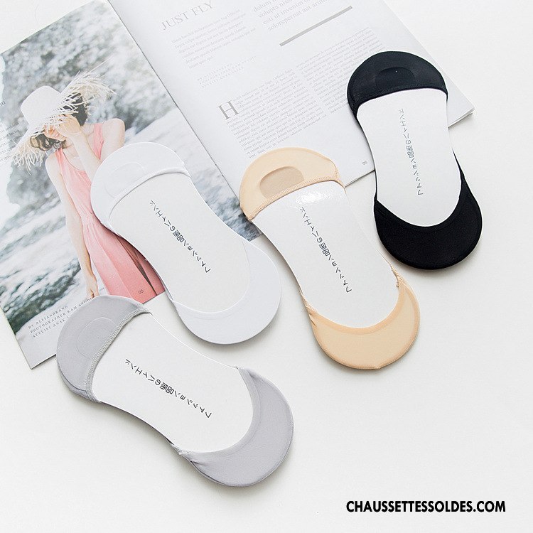 Bas Bas De Soie Femme Nouvelles Arrivées Été Soie De Glace Printemps Invisible Pas De Traces Blanc