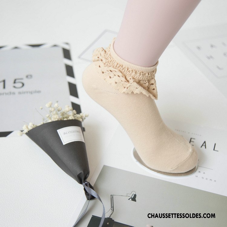 Bas Bas De Soie Femme Respirant Creux Guipure Dame L'automne Anti-odeur Chaussette Jaune