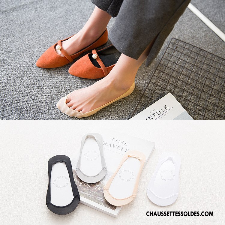 Bas Bas De Soie Femme Soie De Glace Chaussette Invisible Chaussette Courte Couleur De Chair Le Nouveau