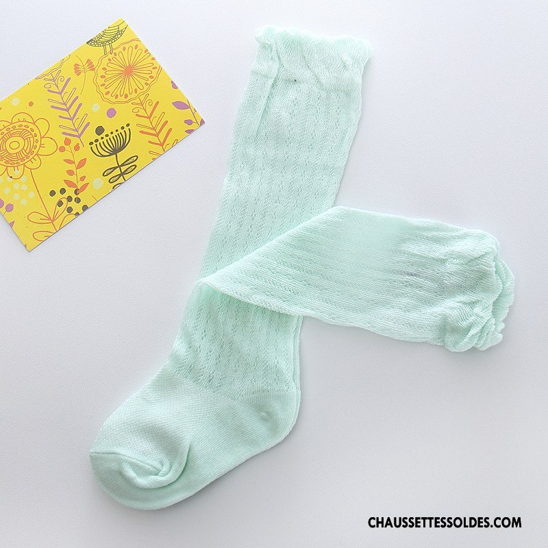 Bas Bas De Soie Fille Chaussette Long Stock Été Engrener Bébé Légère Vert