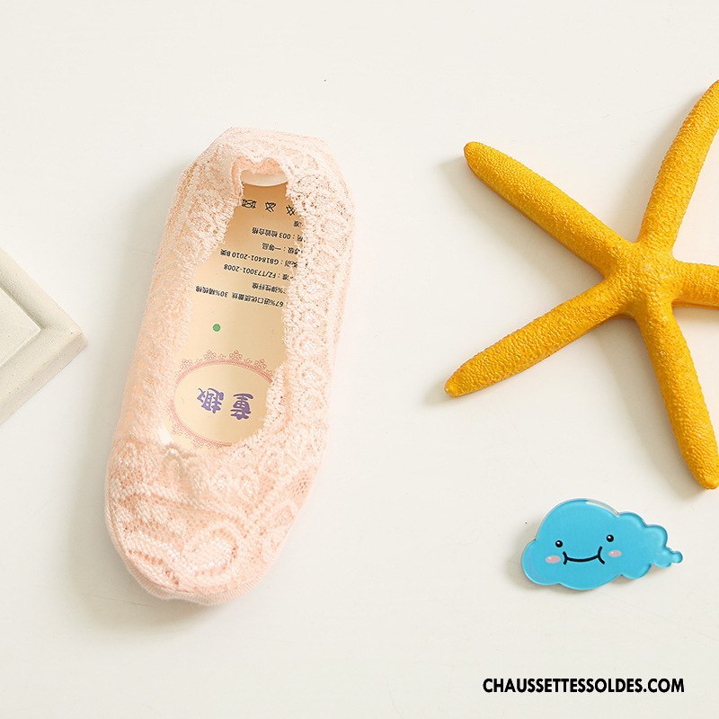 Bas Bas De Soie Fille Orange Enfant Dentelle Femme Été Chaussette