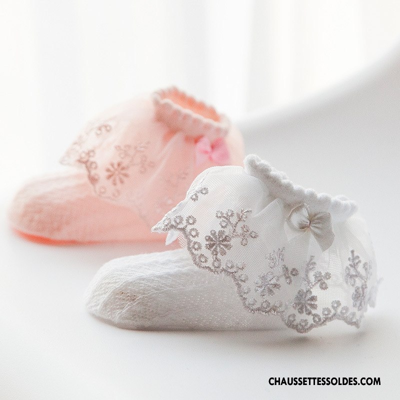 Bas Bas De Soie Fille Papillon Chaussette Enfant Femme Matelassé Bébé Blanc