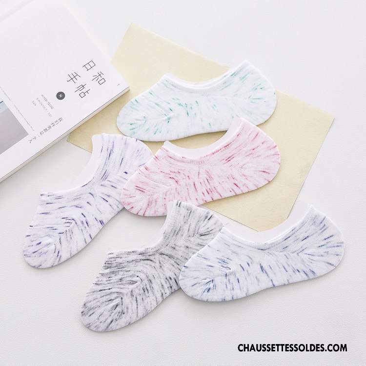 Chaussette Basse Femme 100% Coton Chaussette Courte Le Nouveau Été Printemps Invisible Clair