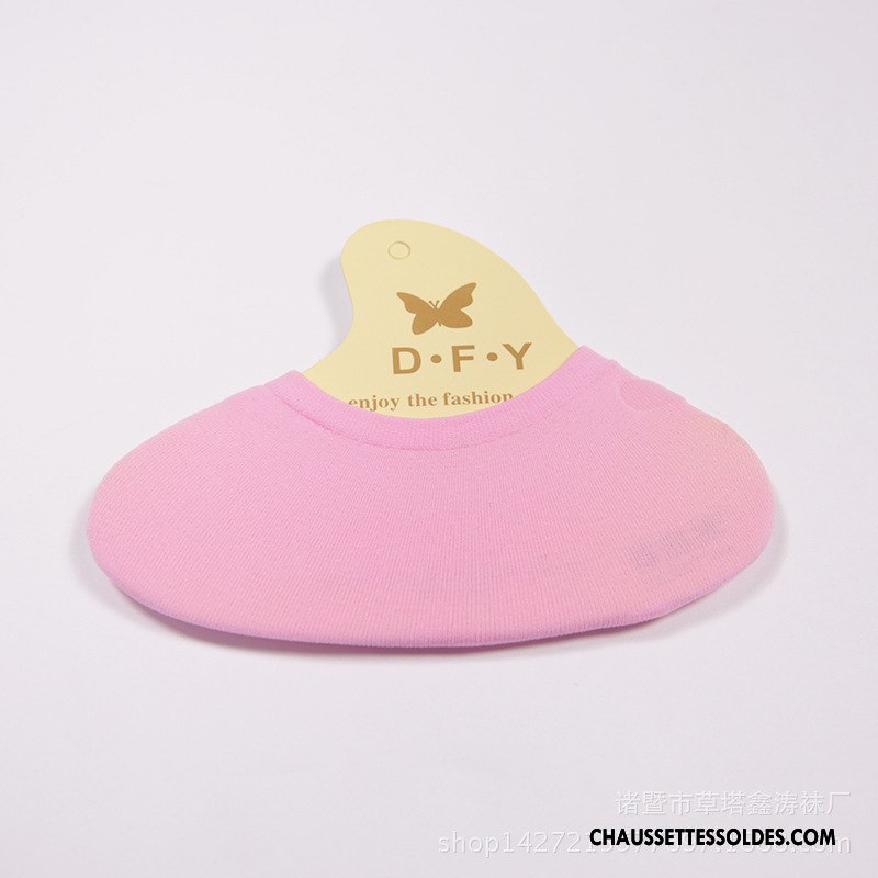 Chaussette Basse Femme Antidérapant Homme Silicone Invisible Chaussette De Noël Enfant Rose Clair