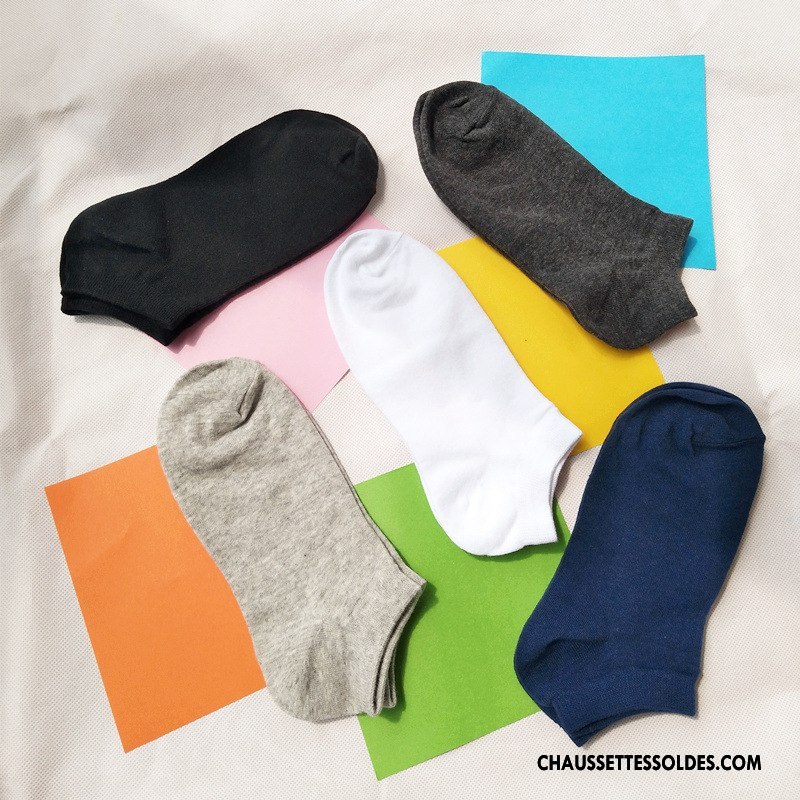 Chaussette Basse Femme Chaussette Courte Nouvelles Arrivées Chaussette Basse Coupée Tous Les Assortis Homme Lovers Pure Gris Clair