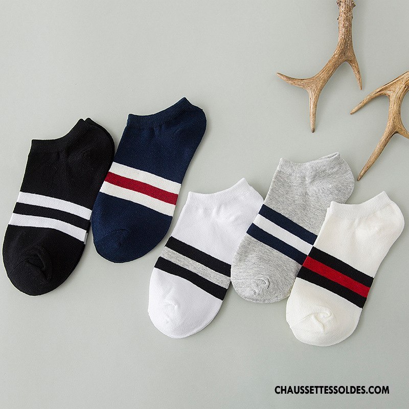Chaussette Basse Femme Coton Bio Chaussette Basse Coupée Homme Invisible Blanc Clair