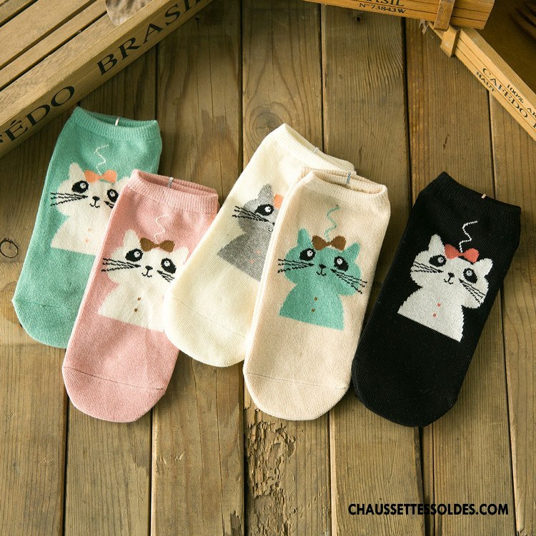 Chaussette Basse Femme Dessin Animé Chaussette Courte Le Nouveau Chaussette Basse Coupée Été Printemps