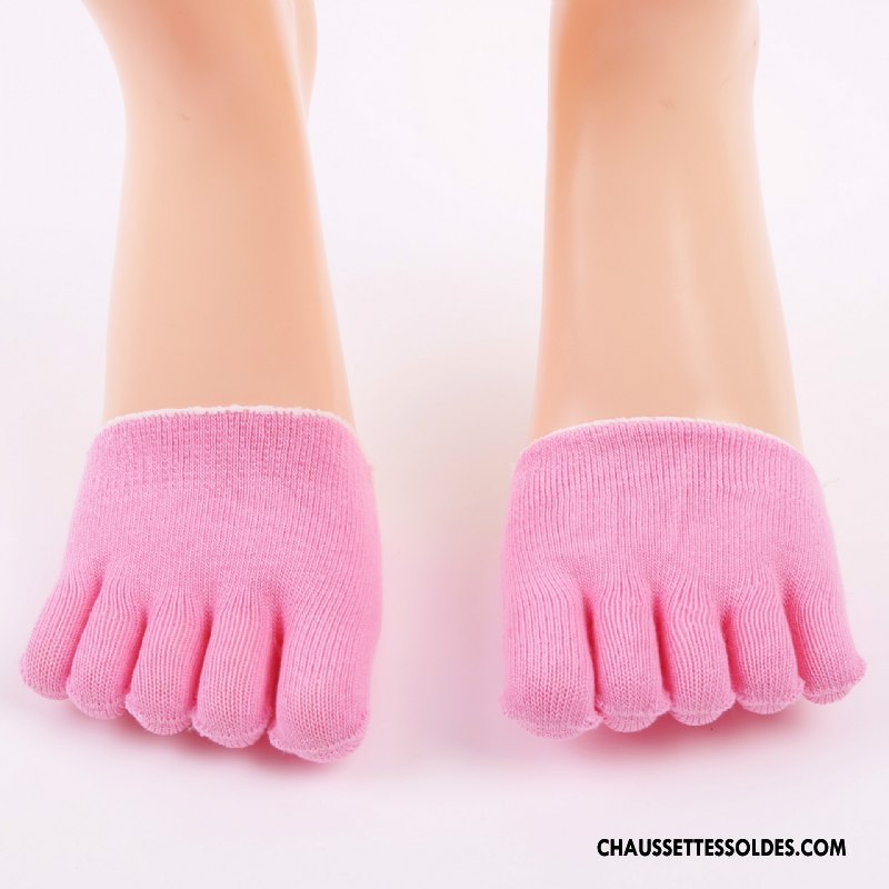 Chaussette Basse Femme Invisible Milieu Sandales Derbies Rose Clair