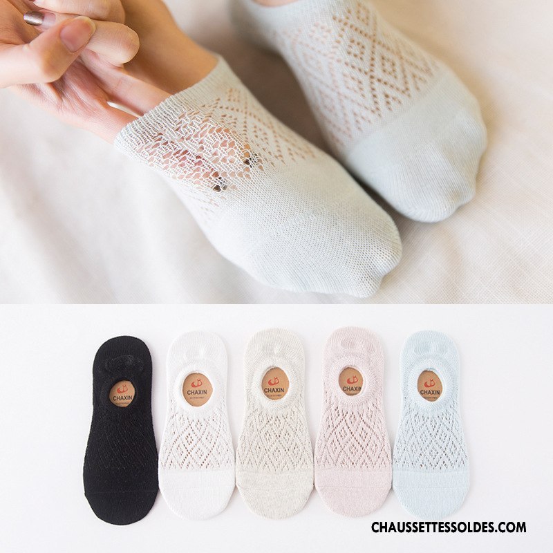 Chaussette Basse Femme Le Nouveau 100% Coton Dame Engrener Chaussettes En Coton Confortable Bleu Clair Clair