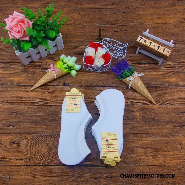 Chaussette Basse Femme Le Nouveau Absorber La Sueur Silicone Invisible Chaussettes En Coton Dame Bleu Clair