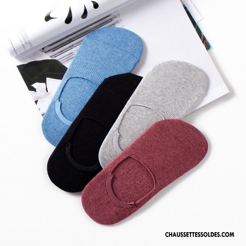 Chaussette Basse Femme Manuel Chaussettes En Coton Le Nouveau Anti-off Dame Chaussette Basse Coupée Bordeaux